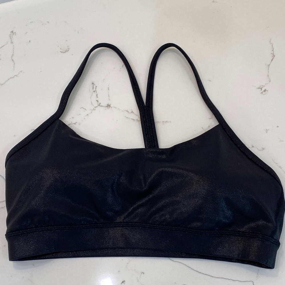 Lululemon Black Shimmer Sports Bra